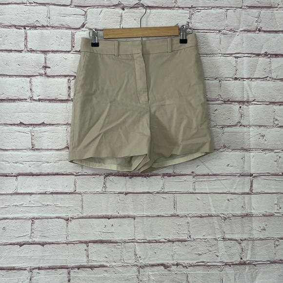 Babaton Agency Short 3” Taupe Beige Wool Blend Like New Small - Picture 3 of 10